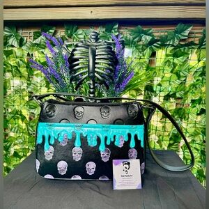 Mad Engine Skull Purse, Hand Painted